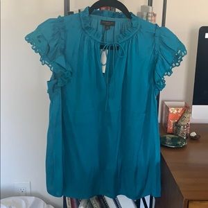NWOT anthropology teal top